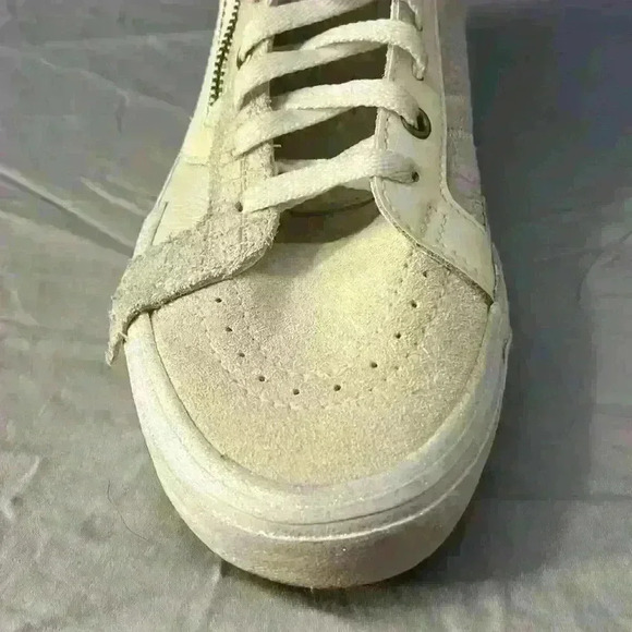 Vans SK8-Hi CAP Glitter Mix White Crocodile Embossed Size 8.0 Men, 9.5 Women - Picture 8 of 12